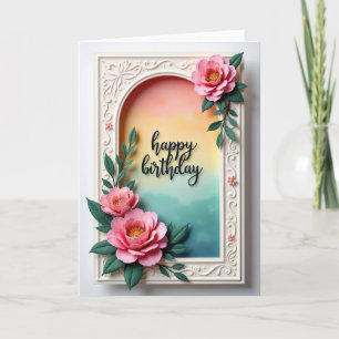 Luxury Blossom Birthday Card