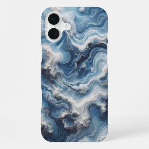 Luxury Blue and White Water Ripple Phone Case