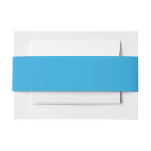 Luxury Blue Belly Bands   Elegant Invitations   Invitation Belly Band