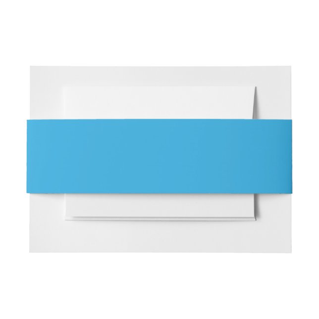 Luxury Blue Belly Bands | Elegant Invitations   Invitation Belly Band (Front Example)