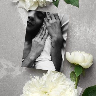 luxury  blue floral wedding invitation