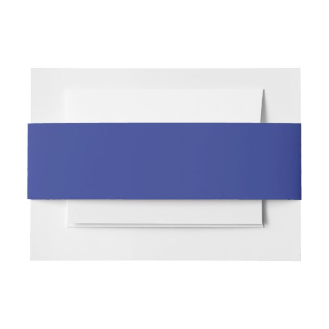 Luxury Blue Invitation Belly Band (Front Example)