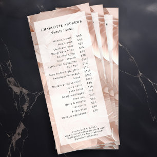 Luxury, Blush-Beige, Flower, Salon Rack Card