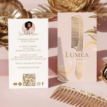 Luxury Blush Pink Gold Beauty Salon Hair Studio