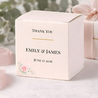 Luxury Blush Wedding  Favour Box
