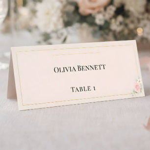 Luxury Blush Wedding Place Cards
