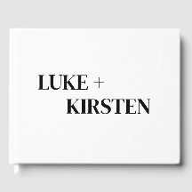 Luxury | Bold Modern Minimalist Wedding Guest Book