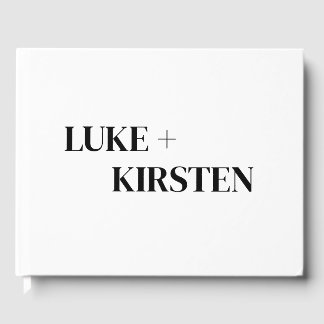 Luxury | Bold Modern Minimalist Wedding Guest Book