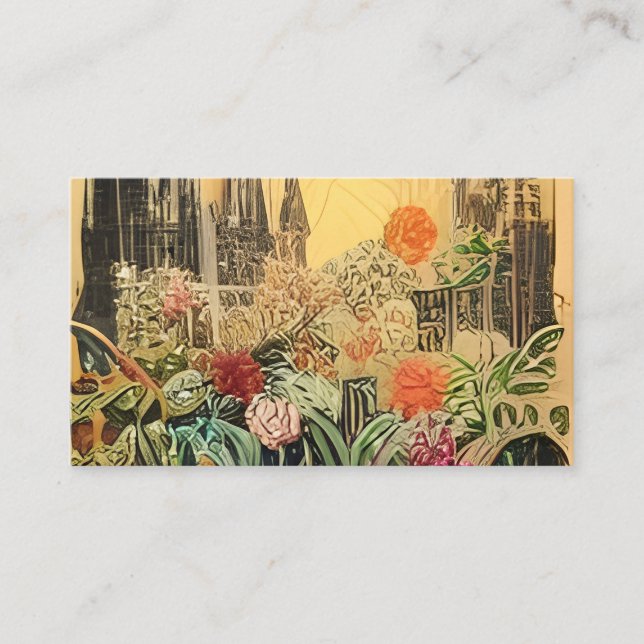 Luxury Botanical Garden Enclosure Cards (Front)