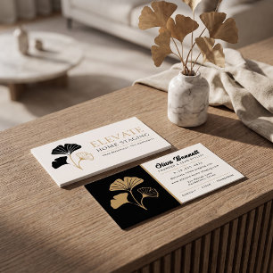 Luxury Botanical Home Staging Business Card
