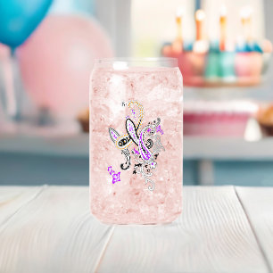 Luxury Botanical Paisley Collection Can Glass