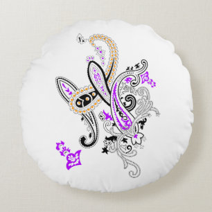 Luxury Botanical Paisley Collection Round Cushion