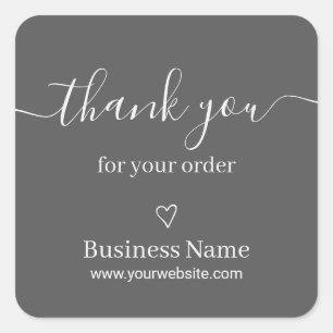 Luxury Boutique / Clothing Thank You Sticker