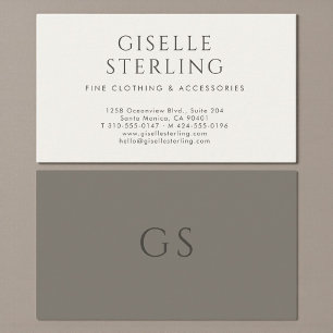 Luxury Boutique Fashion Luxe Business Card