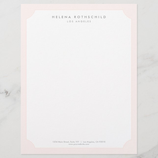 Luxury Boutique Professional Business Letterhead (Front)