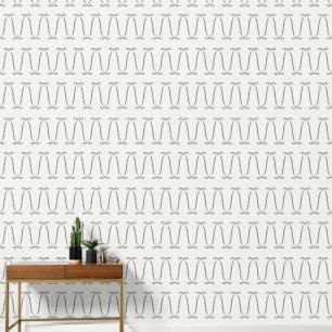 Luxury Bow Pattern Elegant Neutral Modern design Wallpaper