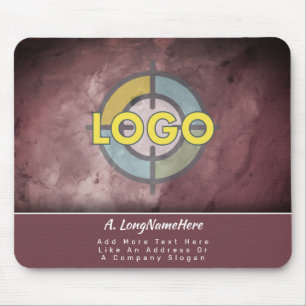 Luxury Brand Burgundy Maroon Executive Office Mouse Mat