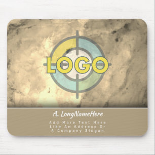 Luxury Brand Faux Gold Metallic Executive Office Mouse Mat