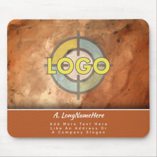 Luxury Brand Pumpkin Orange Executive Office Mouse Mat