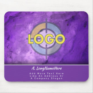Luxury Brand Purple Aubergine Executive Office Mouse Mat