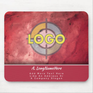 Luxury Brand Ruby Red Crystal Executive Office Mouse Mat