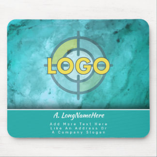 Luxury Brand Turquoise Blue Luxe Executive Office Mouse Mat