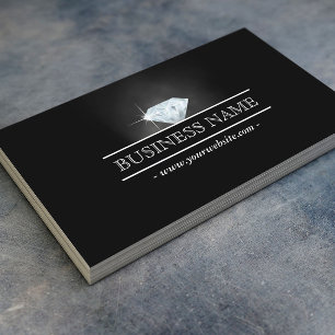 Luxury Bright Diamond Jewelry Business Card