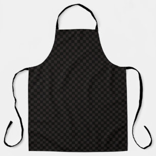 Luxury Brown/Black Chequered Apron