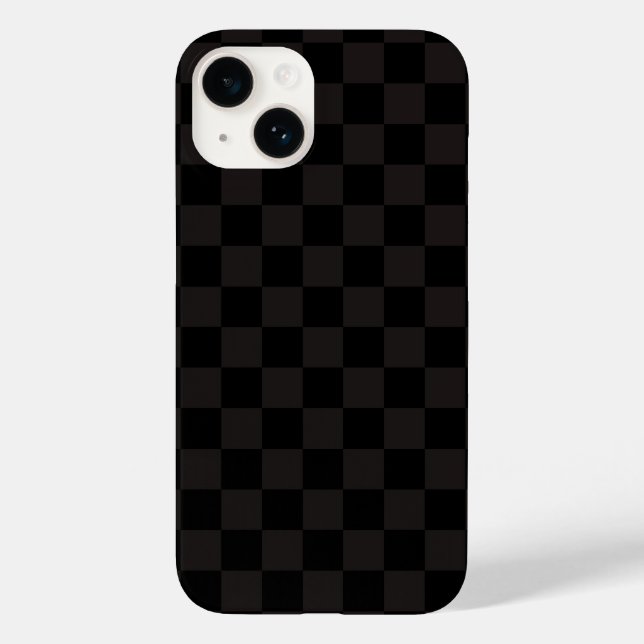 Luxury Brown/Black Chequered Case-Mate iPhone Case (Back)