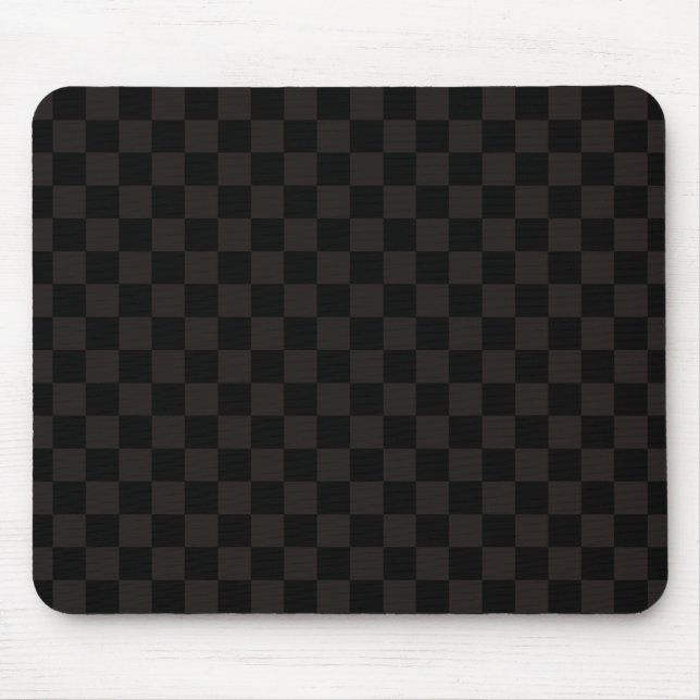 Luxury Brown/Black Chequered Mouse Mat (Front)