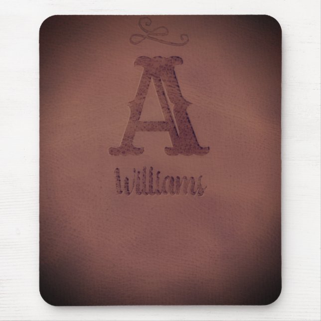 Luxury Brown Elegant Minimal Design Mouse Mat (Front)