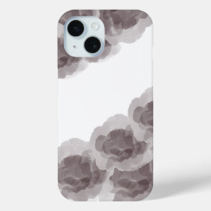 Luxury Brown  Magic Rose Watercolor Abstract Art iPhone 15 Case