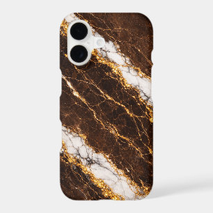 Luxury Brown Marble Gold/White Vein Phone Case