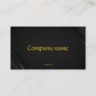 Luxury Business card, gold, for company Business Card