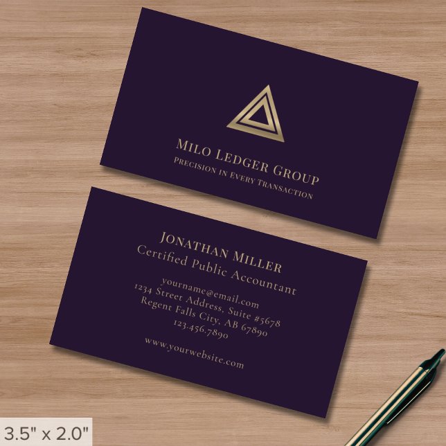 Luxury Business Cards for Accounting Professionals (Creator Uploaded)
