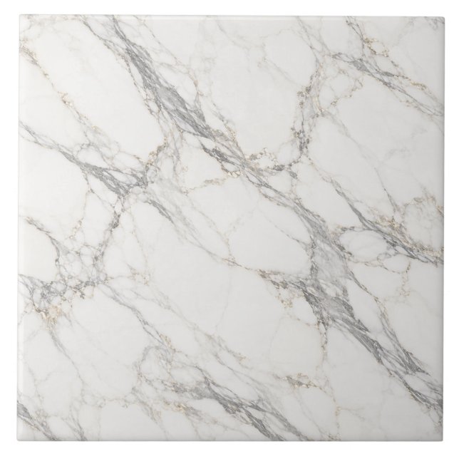 Luxury Calacatta Borghini Italian White Marble Tile (Front)