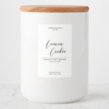 Luxury Calligraphy Style Custom Matte Candle Label