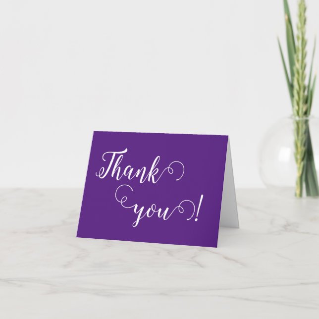 Luxury Calligraphy Thank You Cards - Personalised (Front)