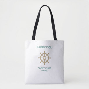 Luxury Capriccioli Yacht Club Shoulder Tote Bag