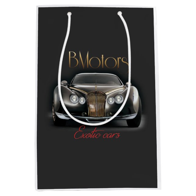 Luxury car graphic concept on Gift Bag (Front)