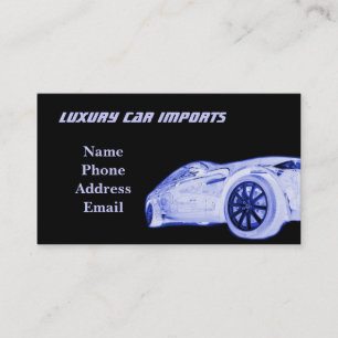 Luxury Car Imports and Service Business Card