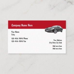 Luxury Car Service Automotive Business Business Card