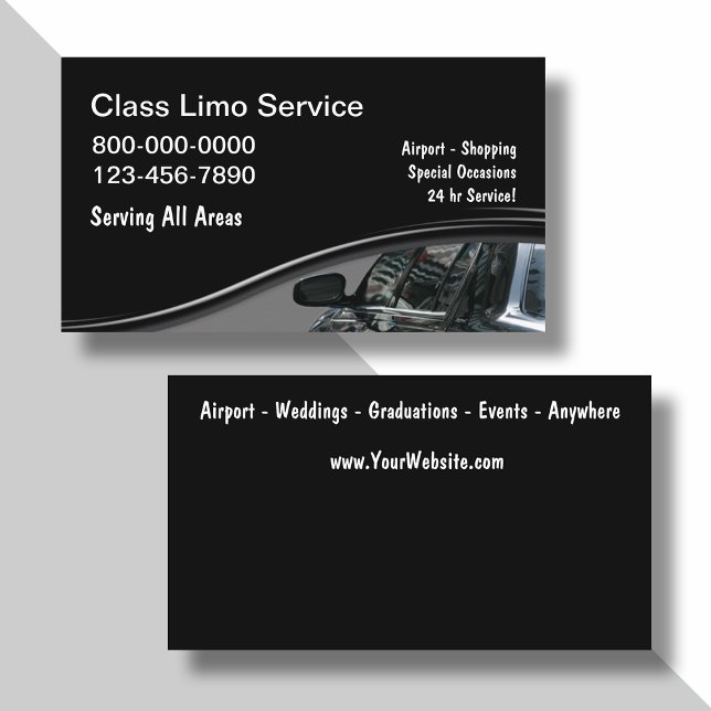 Luxury Car Service Modern Business Cards (Creator Uploaded)