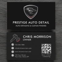 Luxury Car Wash QR Code Auto Detailing Service