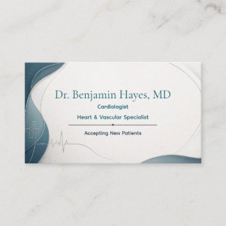 Luxury Cardiologist Business Card