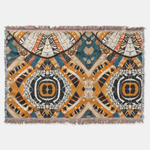 Luxury Caribbean Multicolor Design Throw Blanket