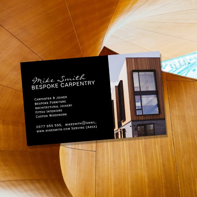 Luxury Carpentry Business Card | Bespoke Carpenter (Creator Uploaded)