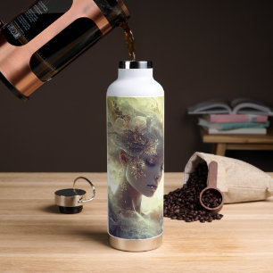 Luxury Celestial Feminine Art Water Bottle