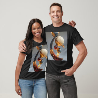 Luxury Celestial Planet Abstract T-Shirt