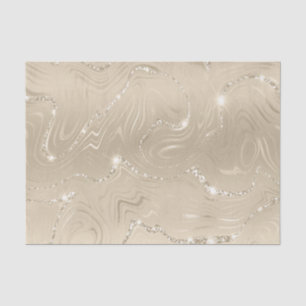 Luxury Champagne Background Beige Glitter  Tissue Paper